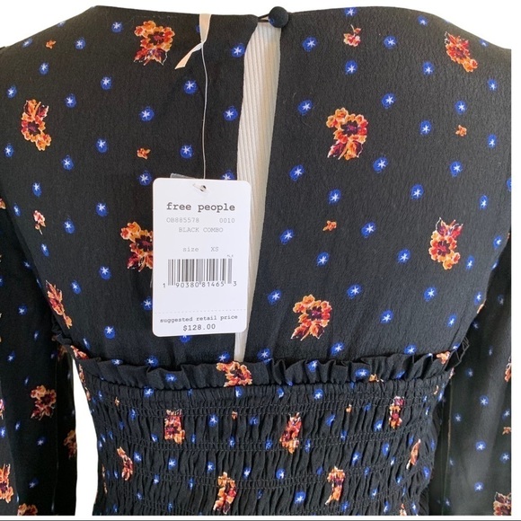 NWT Free People mini floral dress - Picture 15 of 15